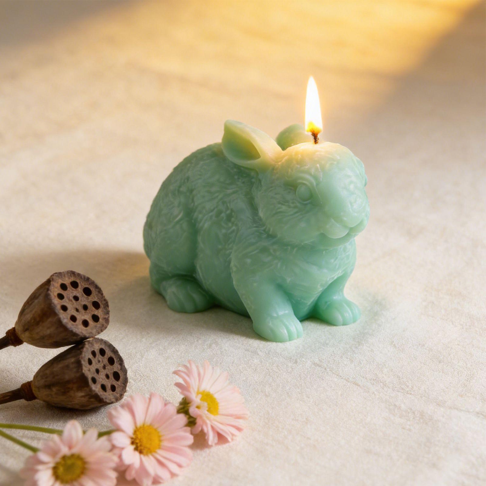Soap Making Friends - Cetakan Silikon Kelinci 3D untuk Kerajinan,