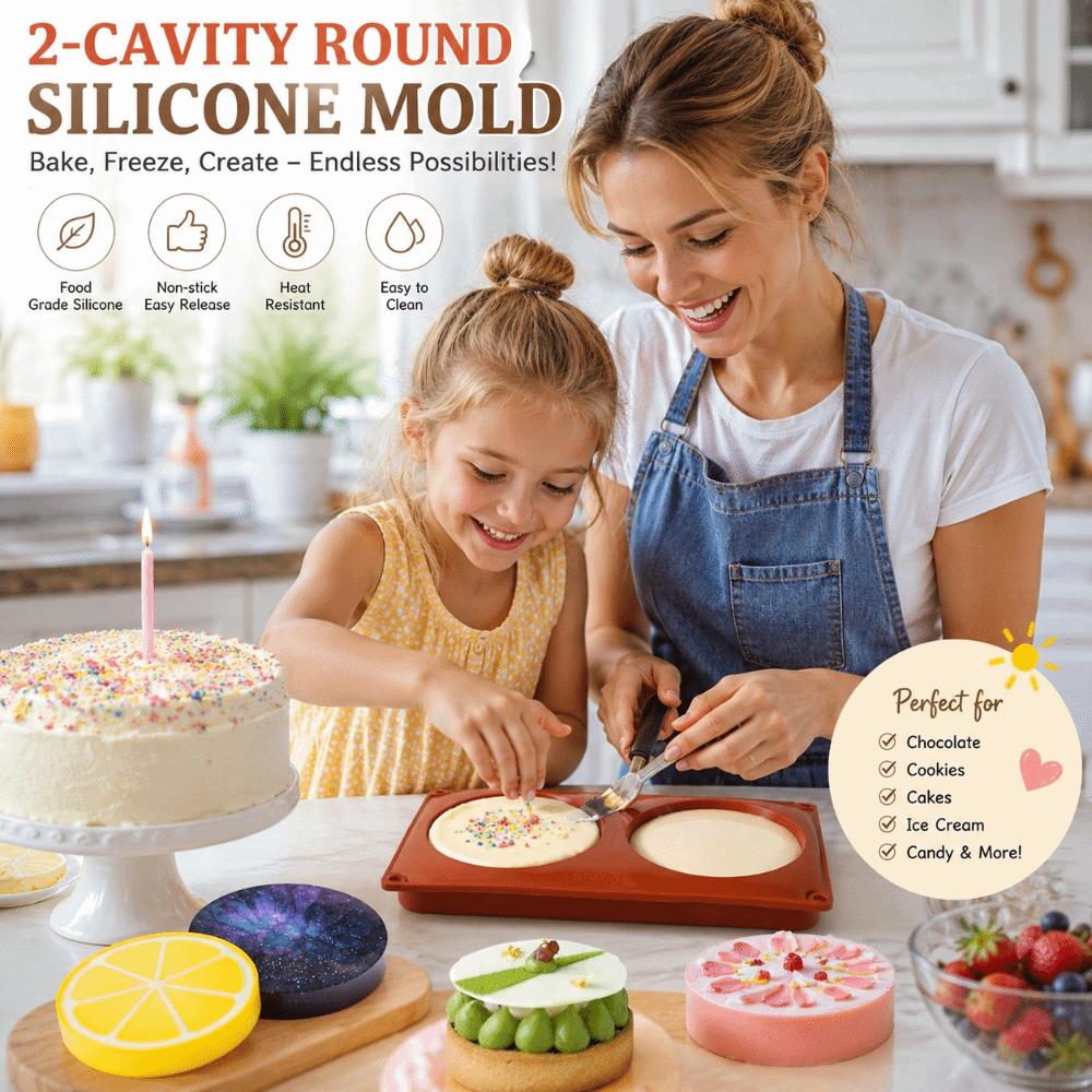 Soap Making At Home - Cetakan Kue Silikon Berbentuk Silinder Cetakan