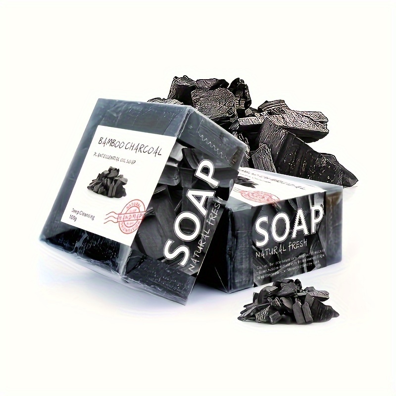 Essential Oil Soap - 100g Sabun Arang Bambu Buatan Tangan