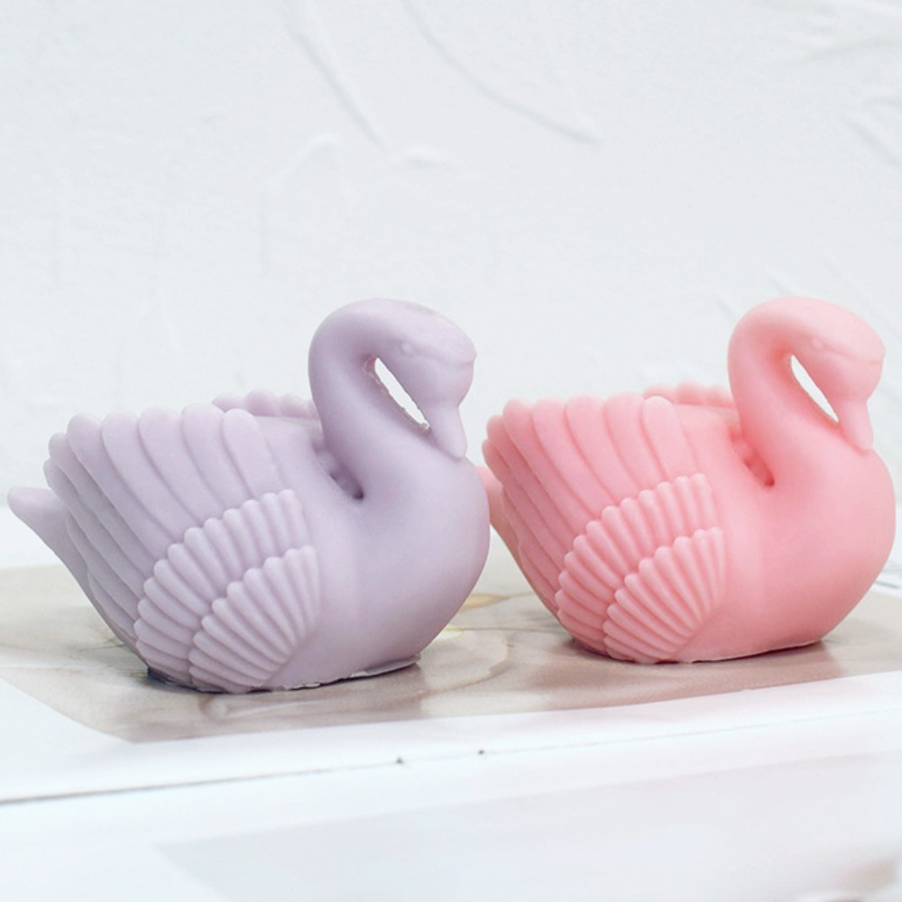 Soap Making Art - Cetakan lilin silikon angsa putih plester
