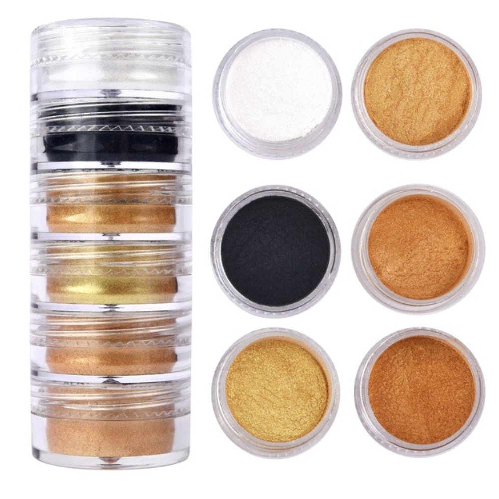 Soap Making Art - 6 Warna/Set Bubuk Mika Glitter Baru