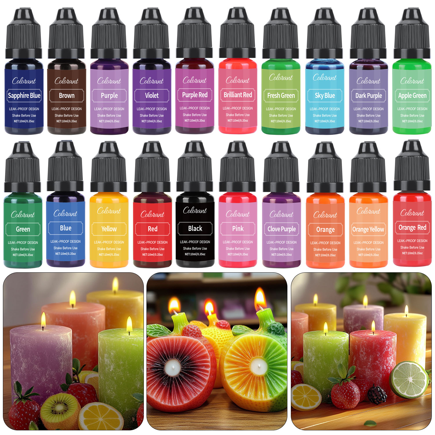 Soap Making Ingredient - Pewarna lilin cair untuk lilin kedelai