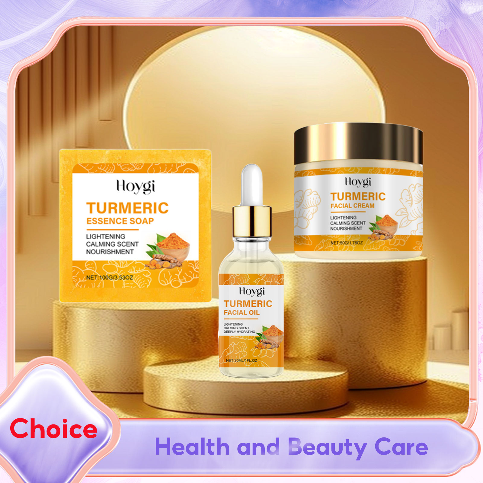 Essential Oil Soap - Set Perawatan Kulit Kunyit Sabun Tubuh