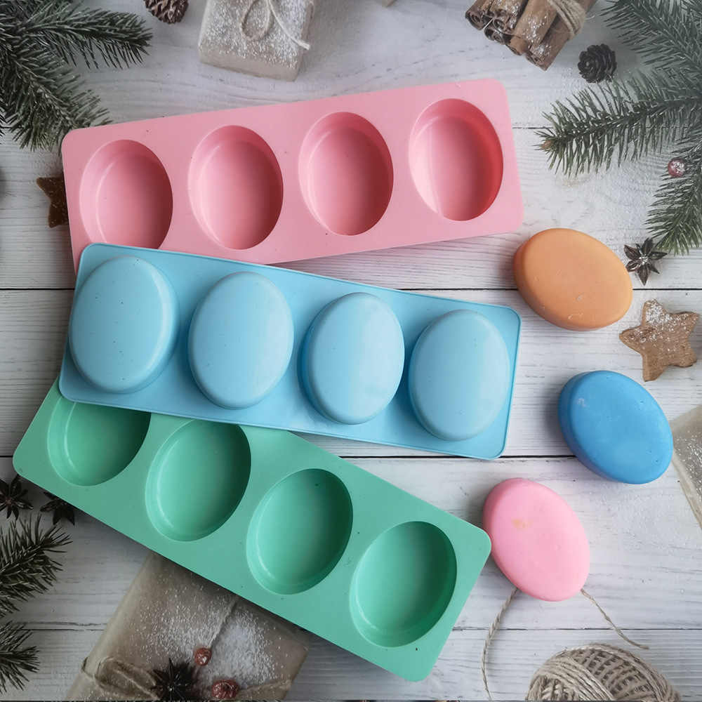 Soap Making Art - 4 Lubang Oval Buatan Tangan Sabun