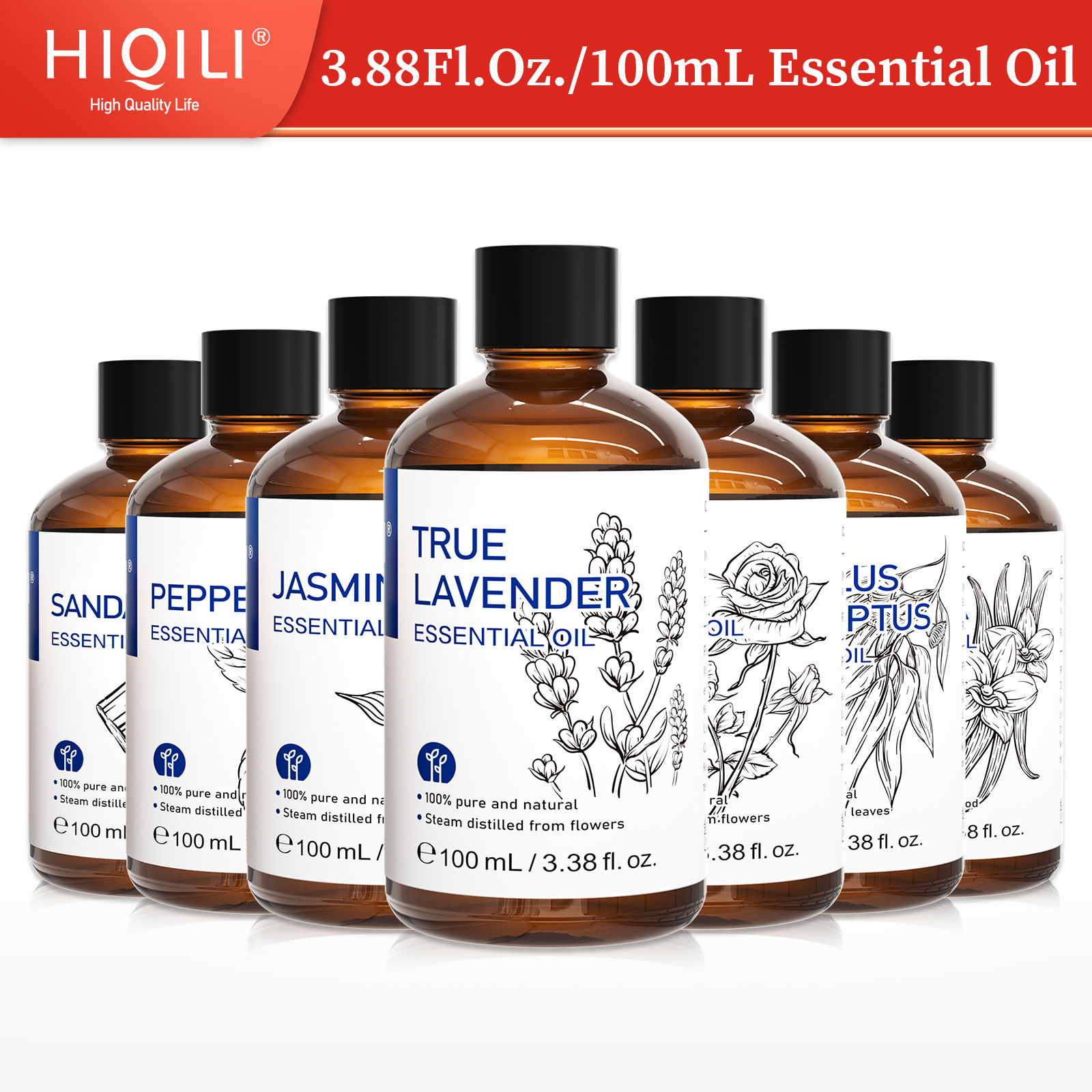 Soap Making Ingredient - HIQILI 100% Alami, 100mL Minyak Esensial