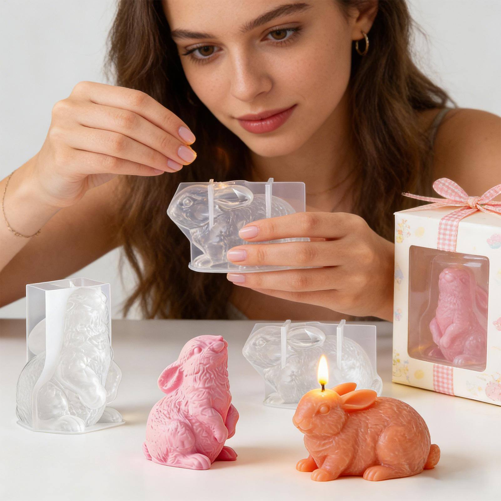 Cetakan Silikon Kelinci 3D unt - Soap Making Friends ulasan dan harga