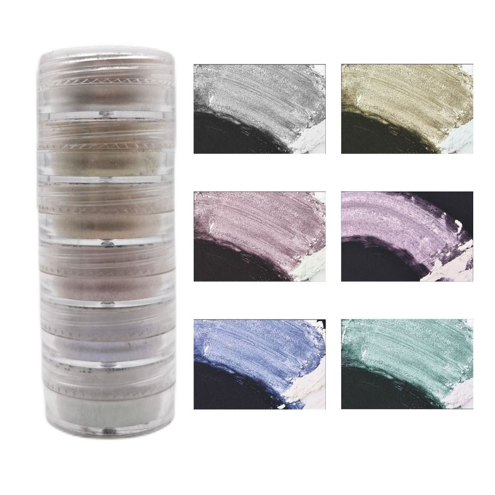 6 Warna/Set Bubuk Mika Glitter - Soap Making Art ulasan dan harga