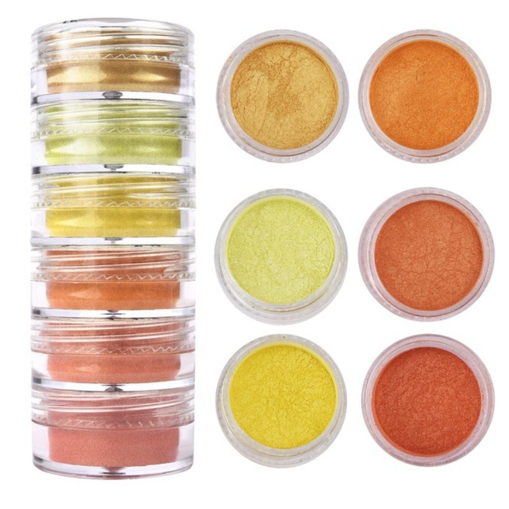 6 Warna/Set Bubuk Mika Glitter - Soap Making Art ulasan dan harga